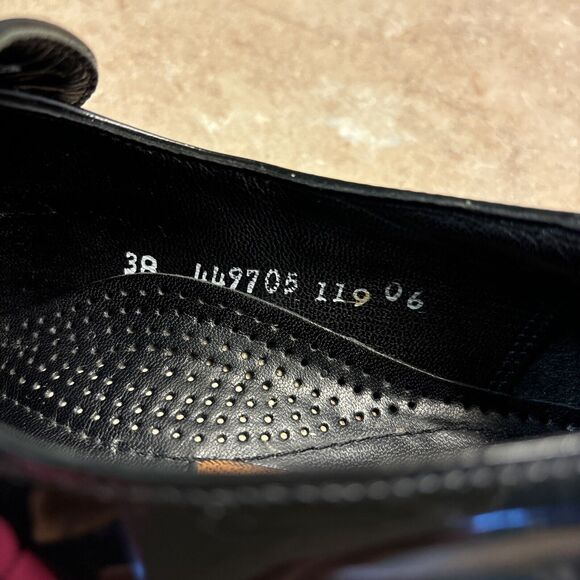 Florsheim Shoes Men 38 Penny Loafers Slip On Flats 449705 Black Patent Leather - Picture 7 of 10